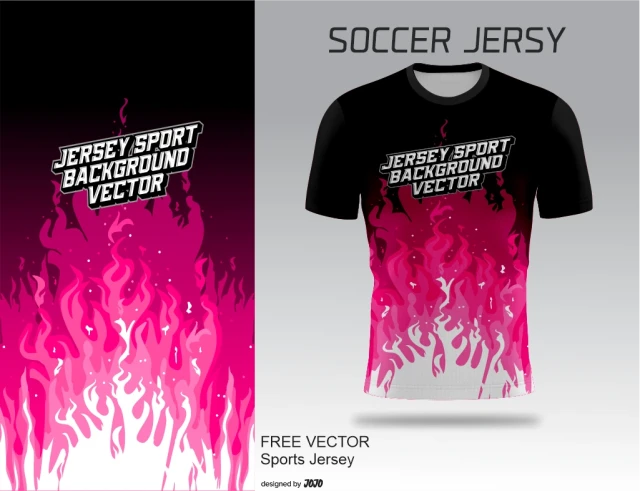 pink fire jersey design