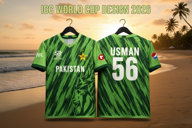 pakistan t20 icc world cup 2026 jersey design vector file