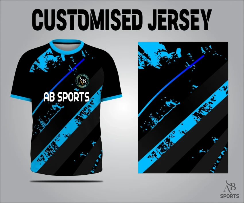 Editable jersey template used for professional sportswear design