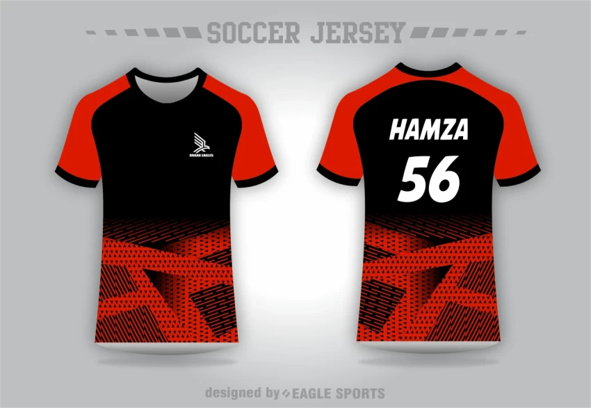 modern custom sportswear kit design vector