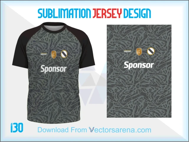 Preview of a completed sportswear kit in mockup style