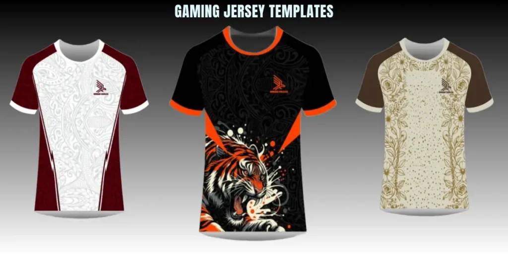 sports jersey design templates for esports gaming teams