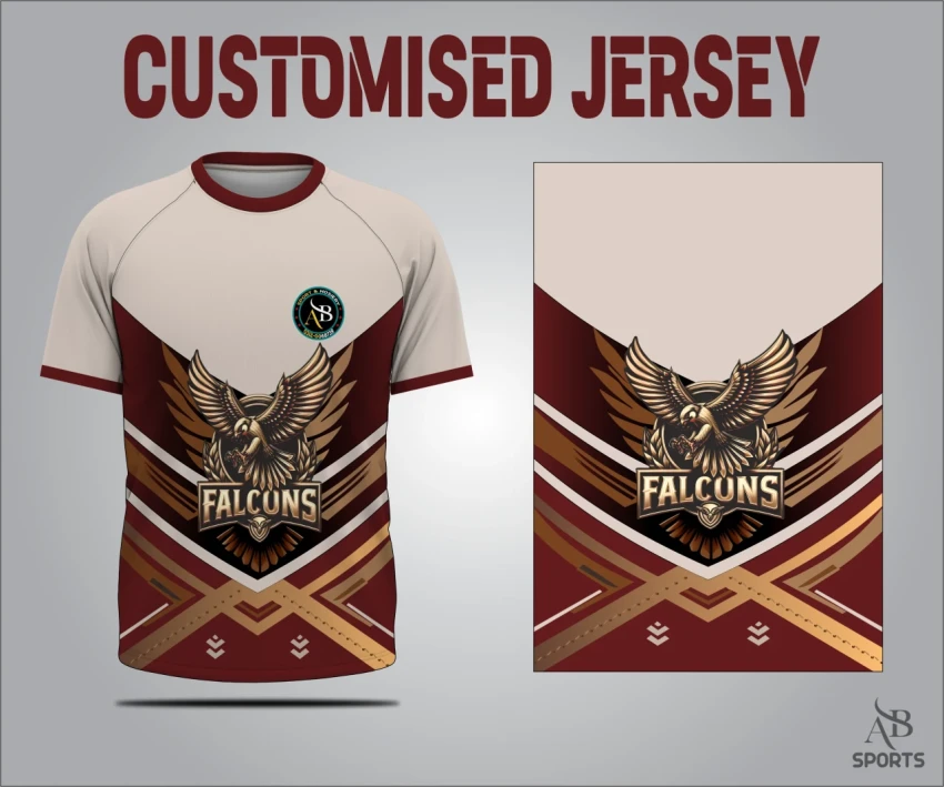 falcon mascot jersey artwork